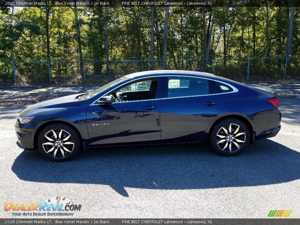2018 Chevrolet Malibu LT Blue Velvet Metallic / Jet Black Photo #3
