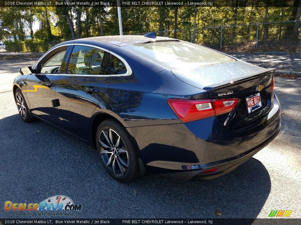2018 Chevrolet Malibu LT Blue Velvet Metallic / Jet Black Photo #4
