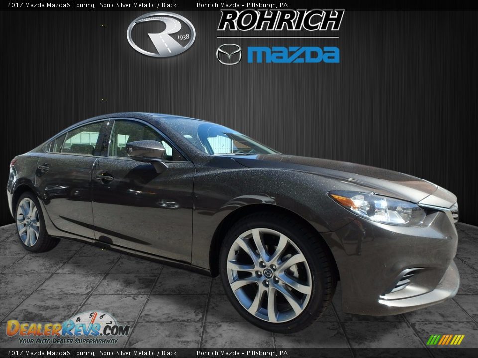 2017 Mazda Mazda6 Touring Sonic Silver Metallic / Black Photo #1