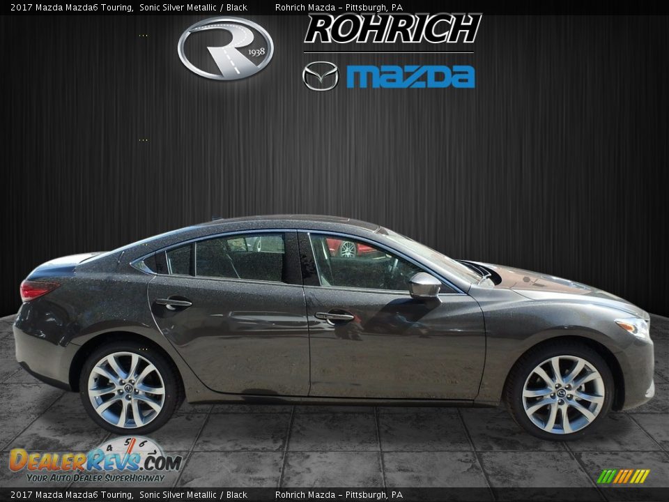 2017 Mazda Mazda6 Touring Sonic Silver Metallic / Black Photo #2