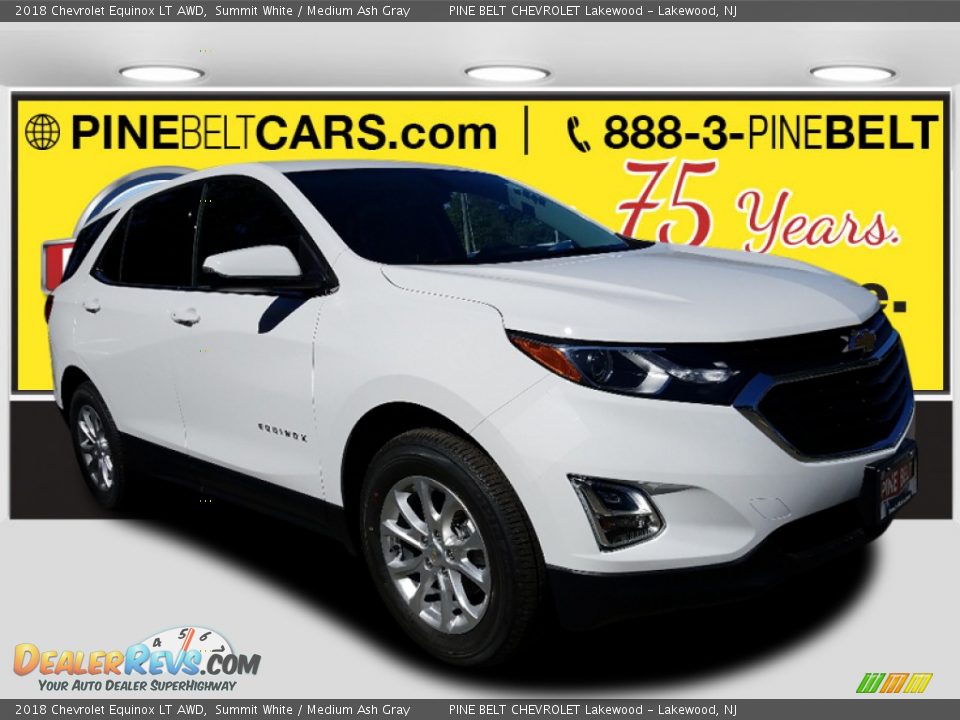 2018 Chevrolet Equinox LT AWD Summit White / Medium Ash Gray Photo #1