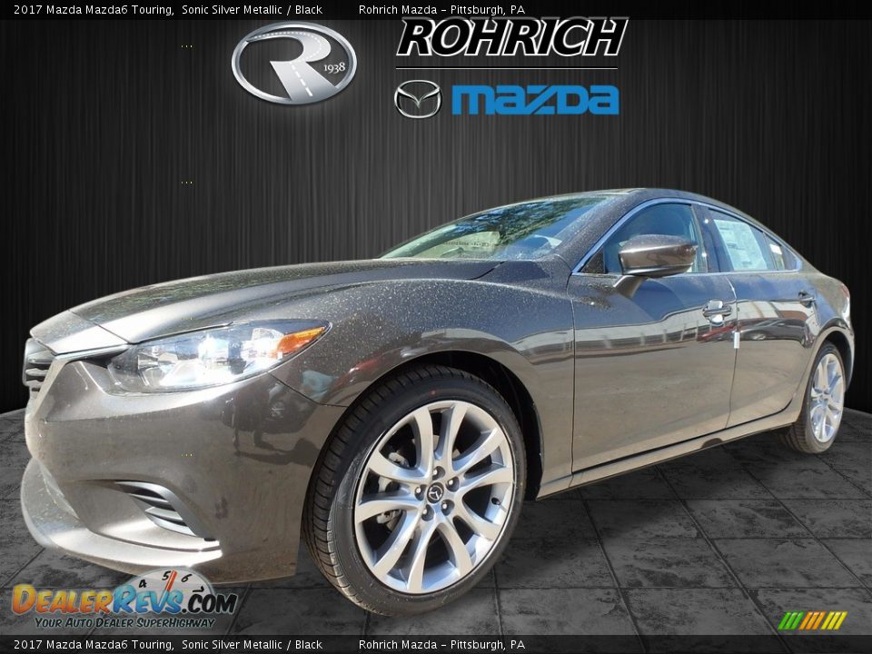 2017 Mazda Mazda6 Touring Sonic Silver Metallic / Black Photo #4