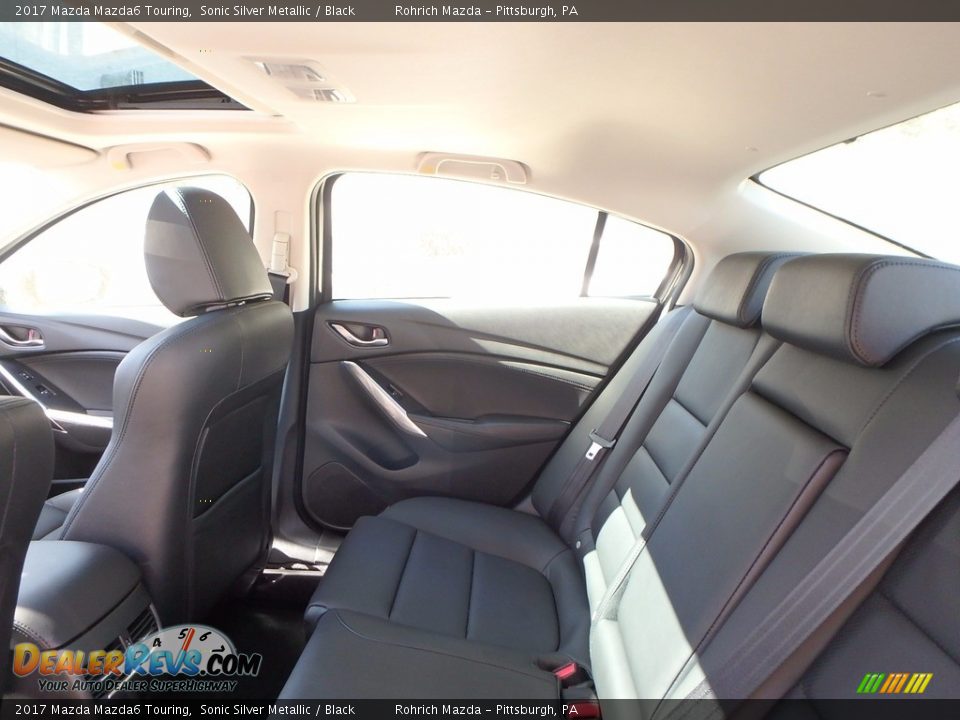 2017 Mazda Mazda6 Touring Sonic Silver Metallic / Black Photo #7