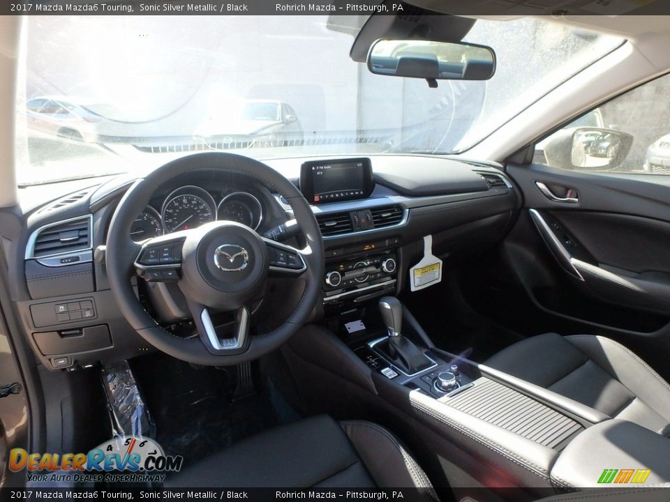 2017 Mazda Mazda6 Touring Sonic Silver Metallic / Black Photo #8
