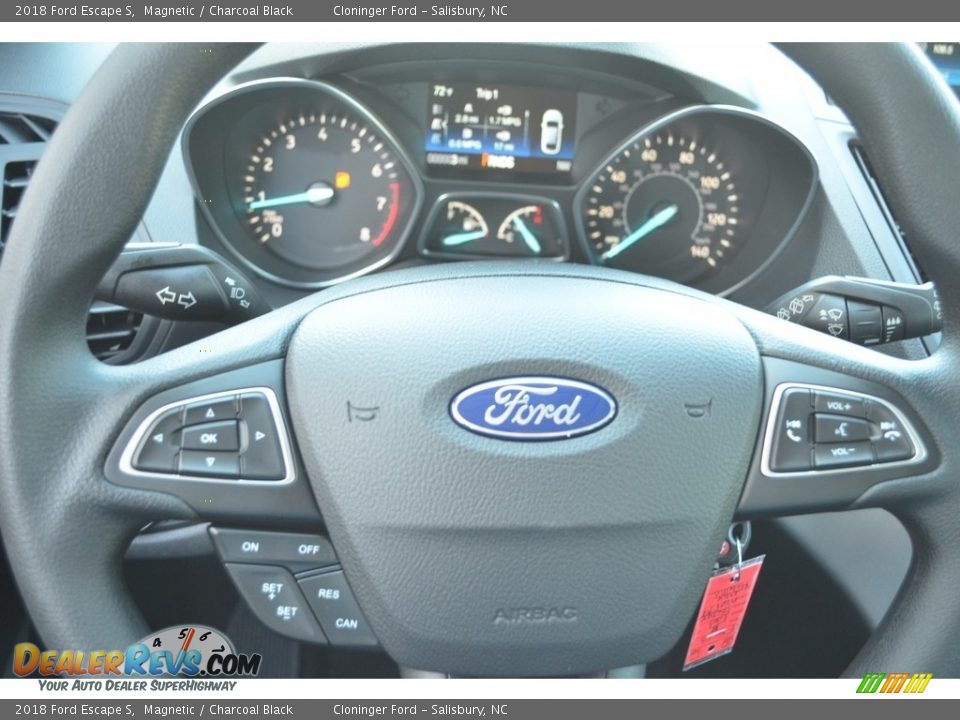 2018 Ford Escape S Magnetic / Charcoal Black Photo #15