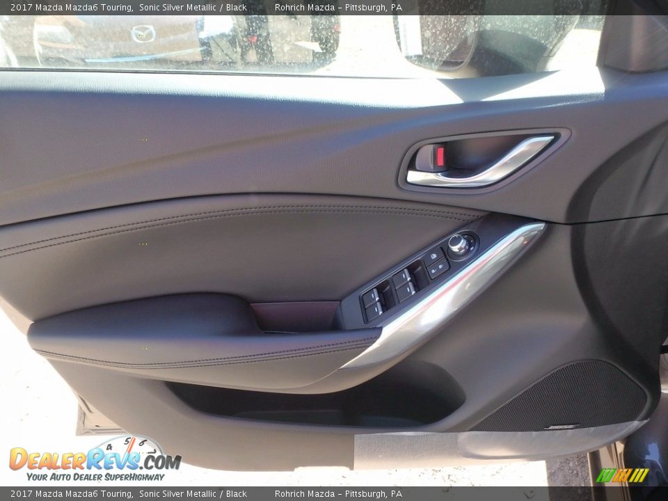 2017 Mazda Mazda6 Touring Sonic Silver Metallic / Black Photo #9