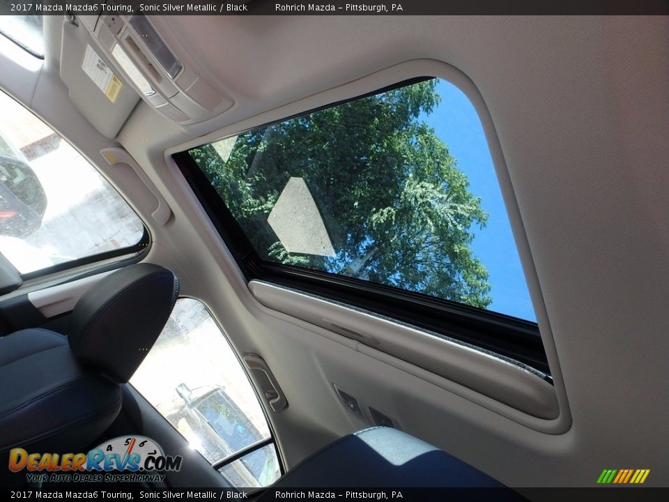 2017 Mazda Mazda6 Touring Sonic Silver Metallic / Black Photo #11