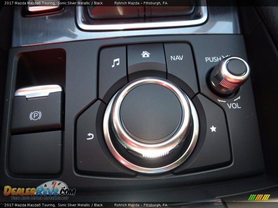 2017 Mazda Mazda6 Touring Sonic Silver Metallic / Black Photo #13