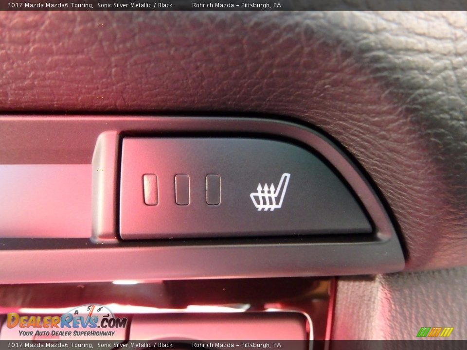 2017 Mazda Mazda6 Touring Sonic Silver Metallic / Black Photo #14