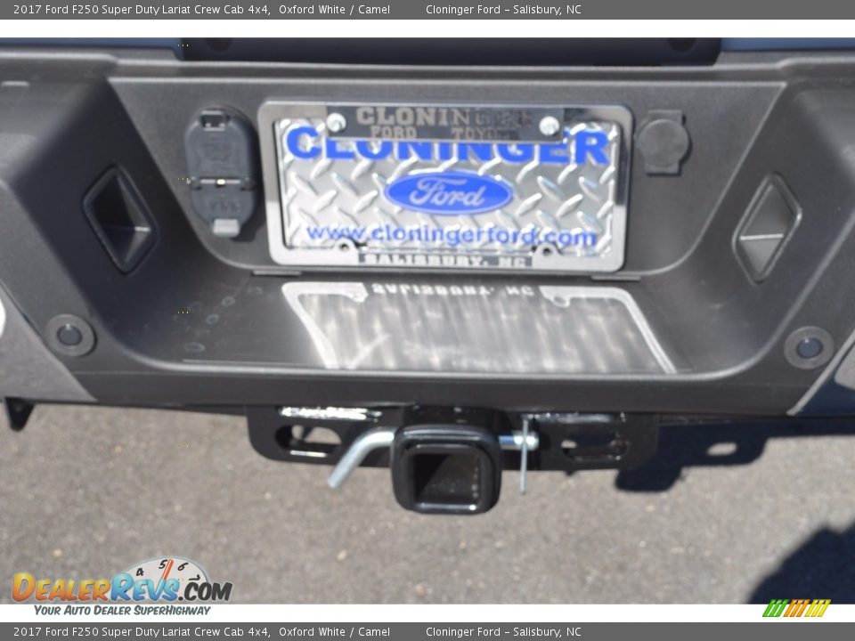 2017 Ford F250 Super Duty Lariat Crew Cab 4x4 Oxford White / Camel Photo #6