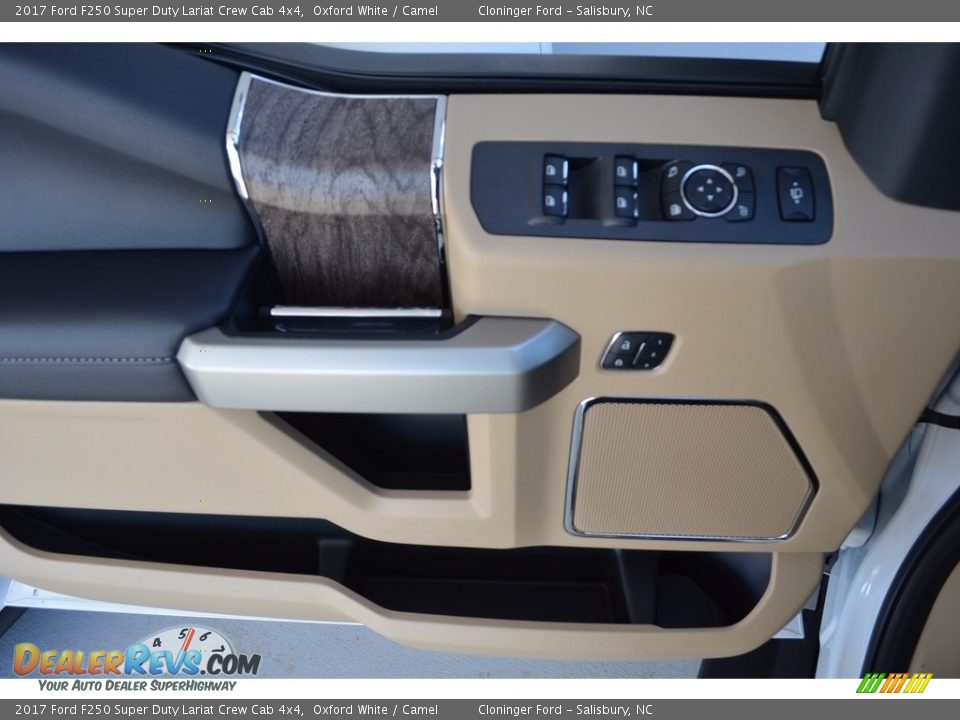 2017 Ford F250 Super Duty Lariat Crew Cab 4x4 Oxford White / Camel Photo #8