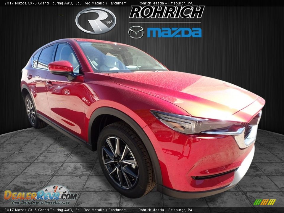 2017 Mazda CX-5 Grand Touring AWD Soul Red Metallic / Parchment Photo #1