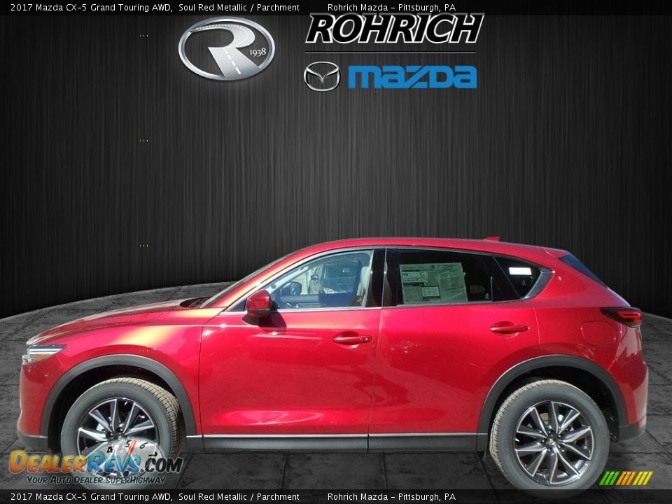 2017 Mazda CX-5 Grand Touring AWD Soul Red Metallic / Parchment Photo #3