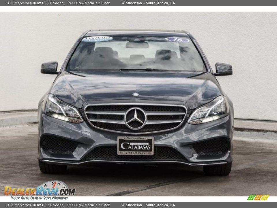 2016 Mercedes-Benz E 350 Sedan Steel Grey Metallic / Black Photo #2