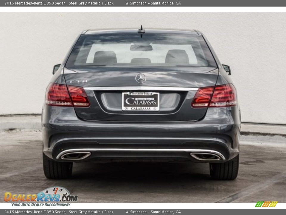 2016 Mercedes-Benz E 350 Sedan Steel Grey Metallic / Black Photo #3