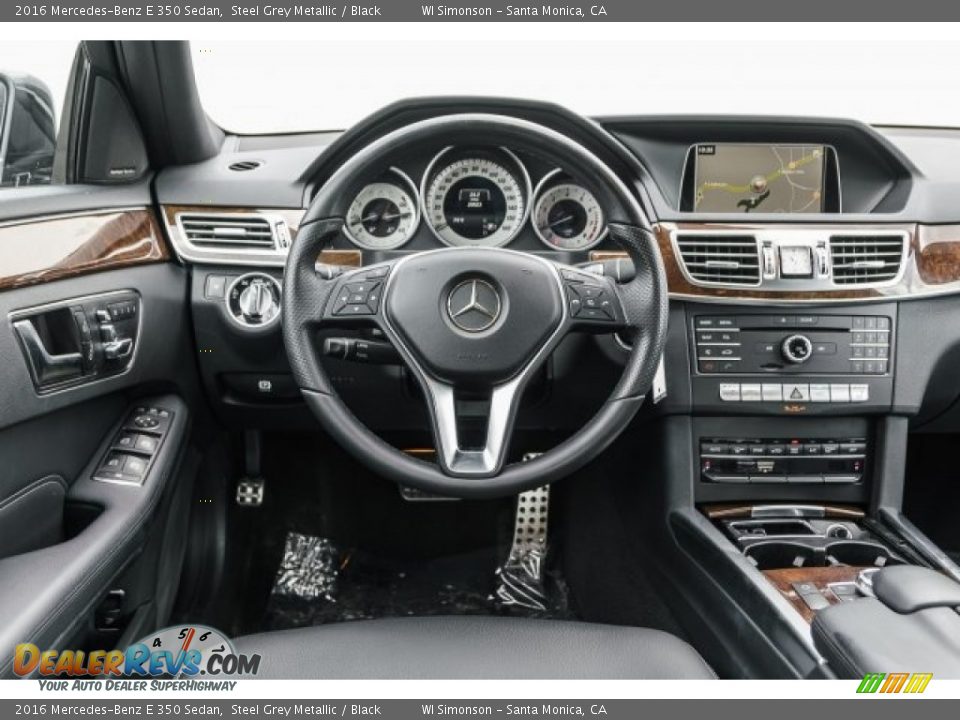 2016 Mercedes-Benz E 350 Sedan Steel Grey Metallic / Black Photo #4