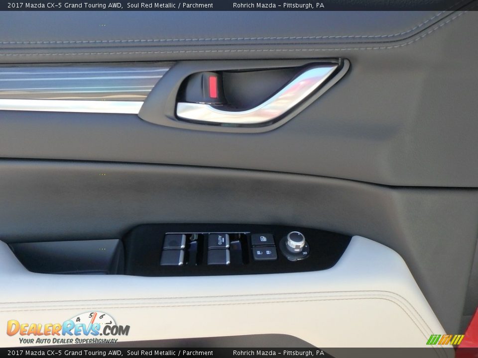 2017 Mazda CX-5 Grand Touring AWD Soul Red Metallic / Parchment Photo #9