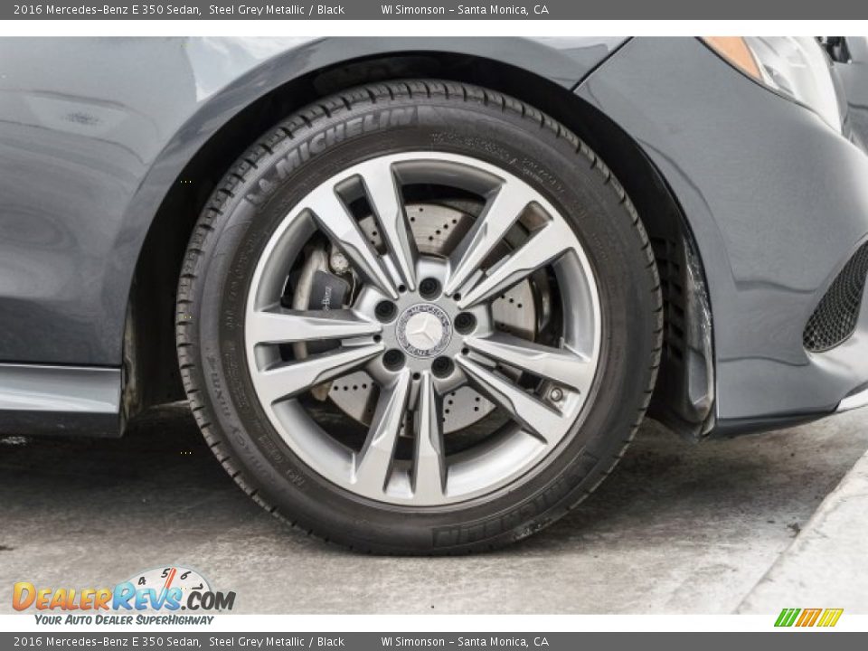 2016 Mercedes-Benz E 350 Sedan Steel Grey Metallic / Black Photo #8
