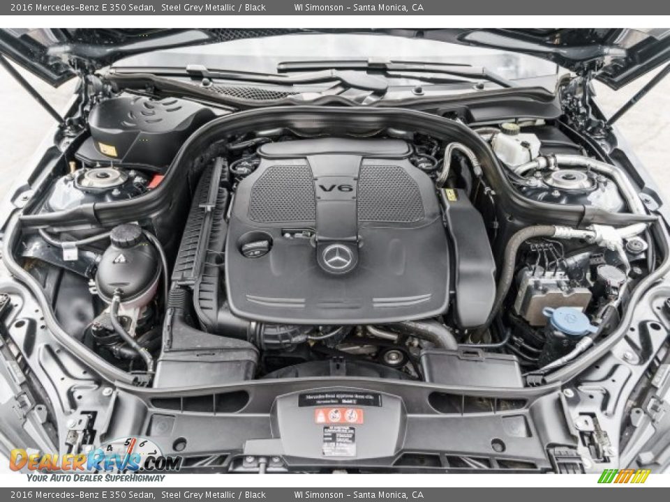 2016 Mercedes-Benz E 350 Sedan Steel Grey Metallic / Black Photo #9