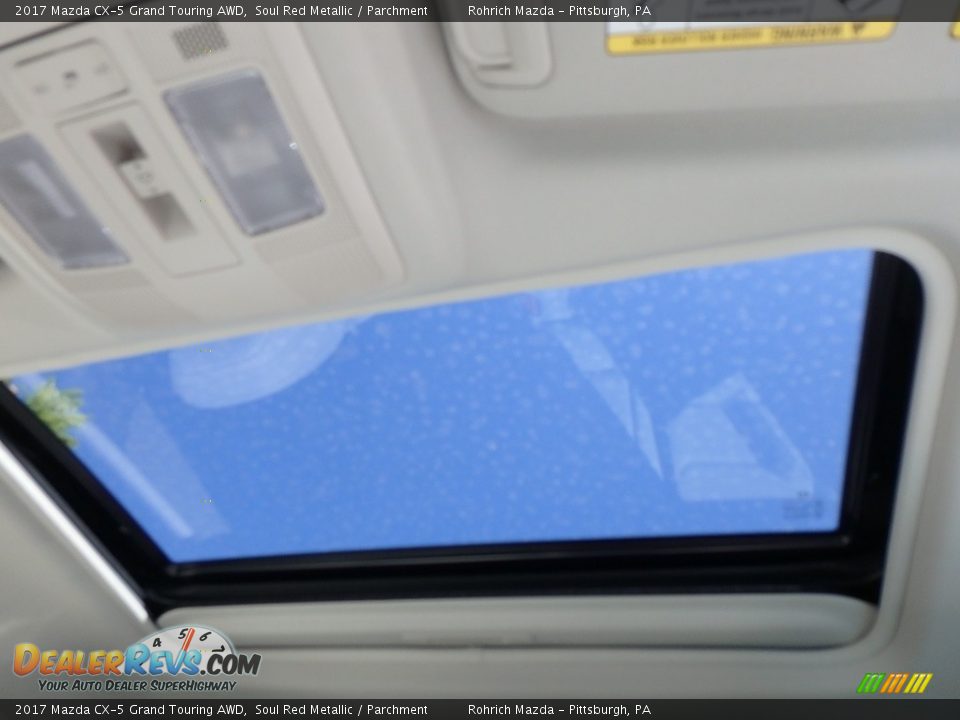 2017 Mazda CX-5 Grand Touring AWD Soul Red Metallic / Parchment Photo #12