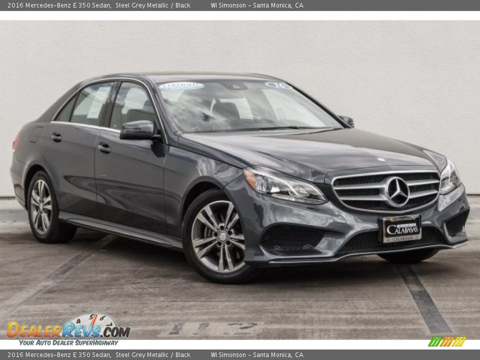 2016 Mercedes-Benz E 350 Sedan Steel Grey Metallic / Black Photo #12