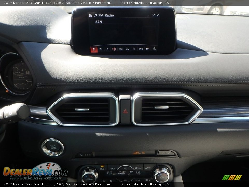 2017 Mazda CX-5 Grand Touring AWD Soul Red Metallic / Parchment Photo #13