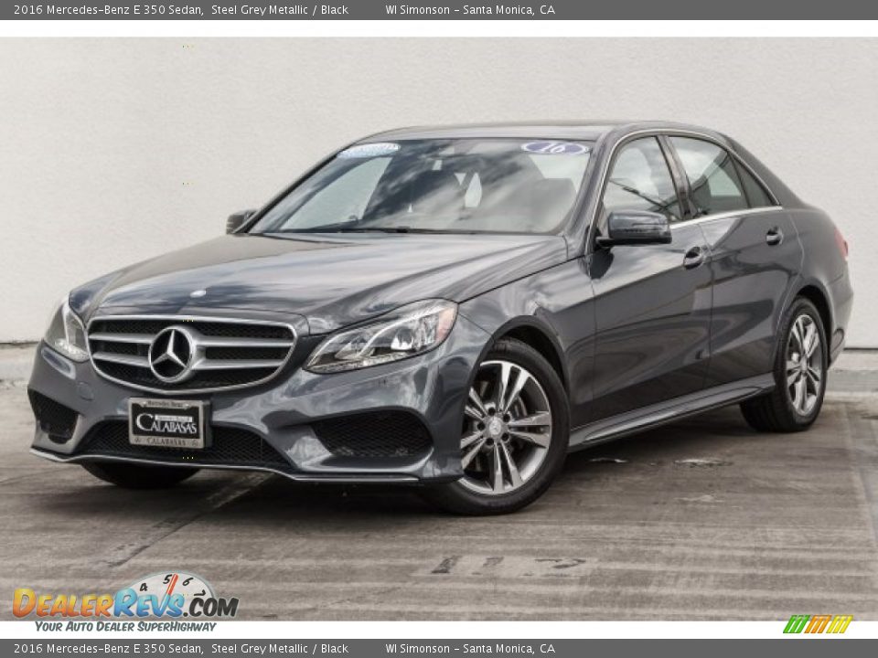2016 Mercedes-Benz E 350 Sedan Steel Grey Metallic / Black Photo #14
