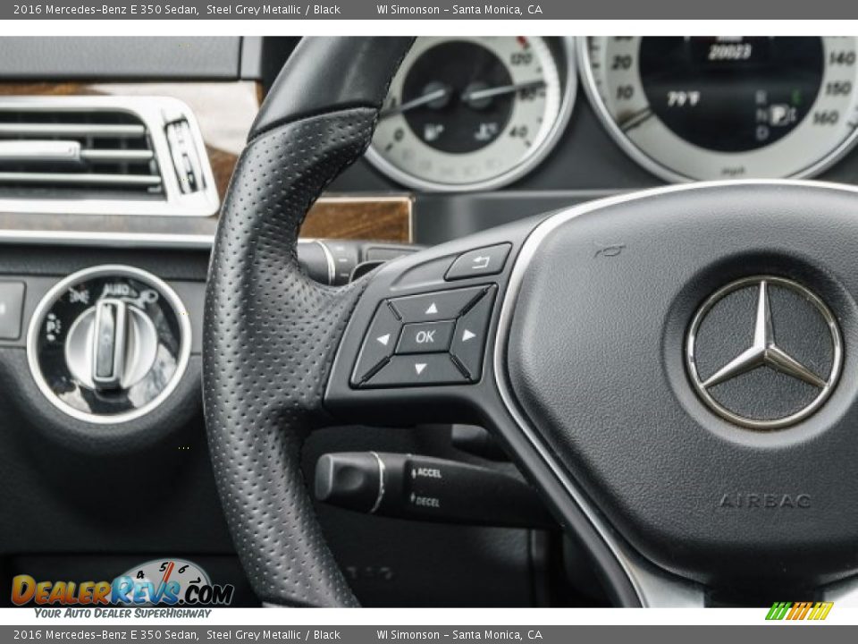 2016 Mercedes-Benz E 350 Sedan Steel Grey Metallic / Black Photo #15