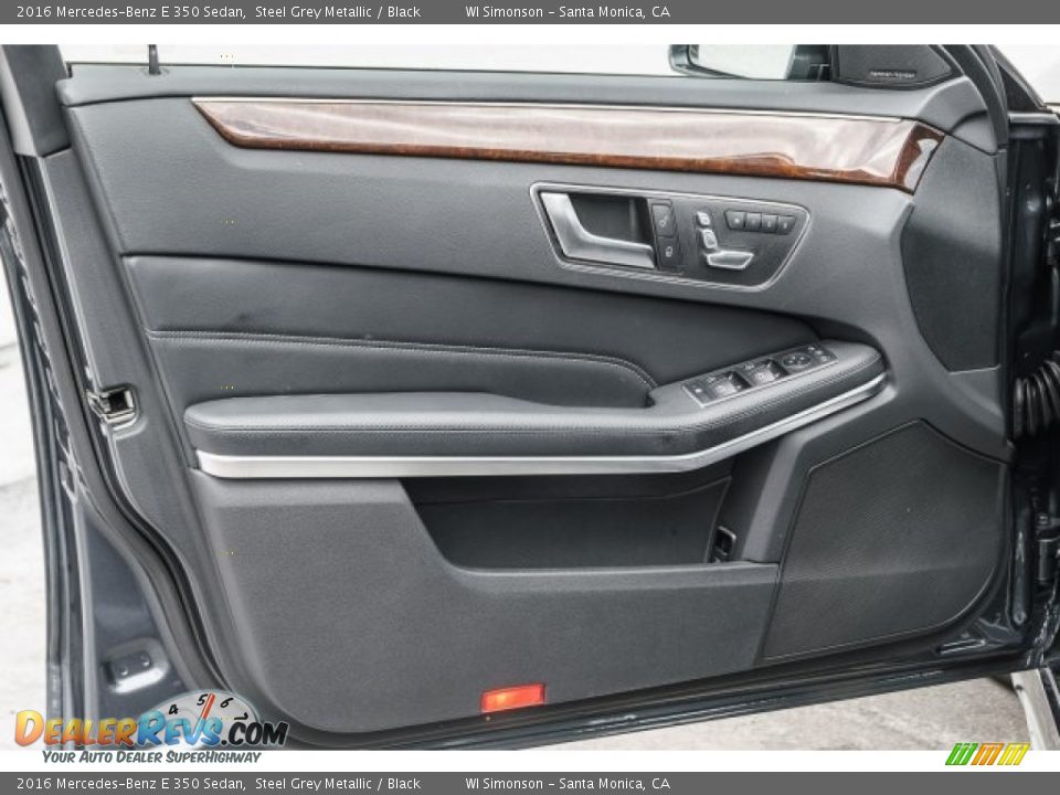 2016 Mercedes-Benz E 350 Sedan Steel Grey Metallic / Black Photo #21