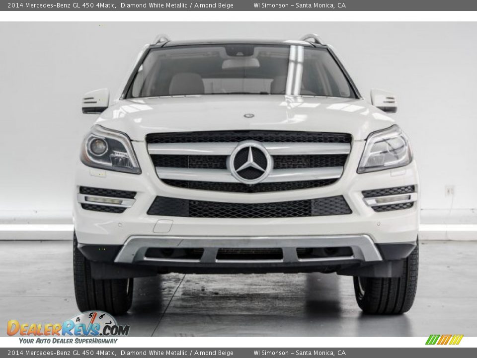 2014 Mercedes-Benz GL 450 4Matic Diamond White Metallic / Almond Beige Photo #2