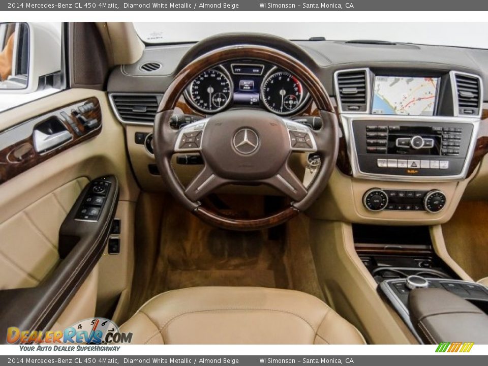 2014 Mercedes-Benz GL 450 4Matic Diamond White Metallic / Almond Beige Photo #5