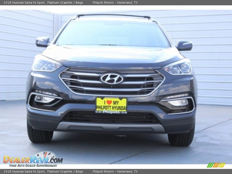 2018 Hyundai Santa Fe Sport Platinum Graphite / Beige Photo #2