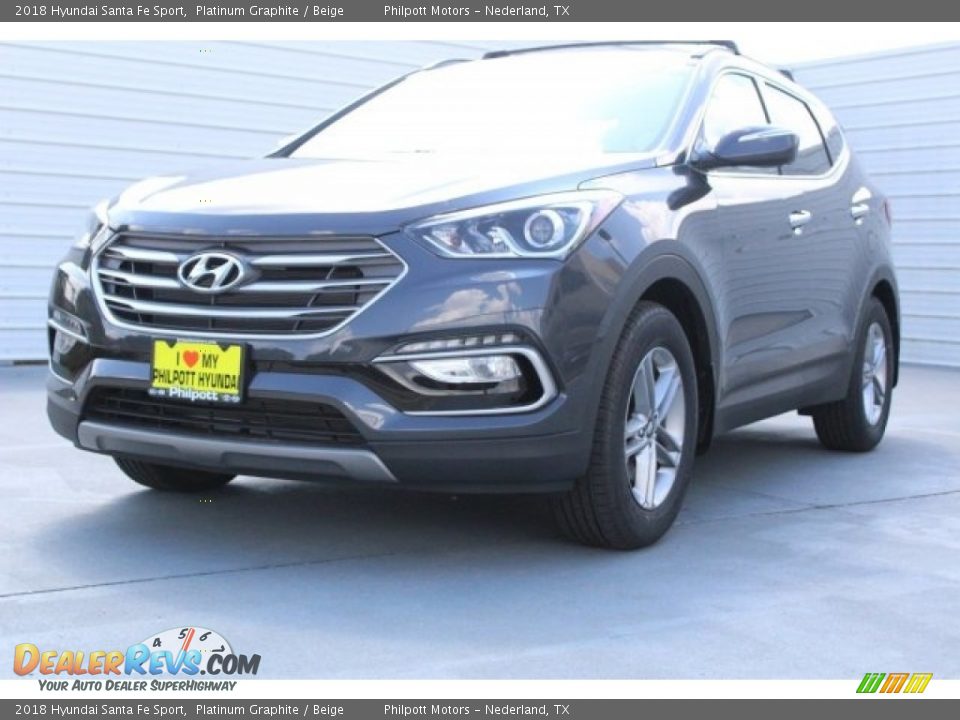 2018 Hyundai Santa Fe Sport Platinum Graphite / Beige Photo #3