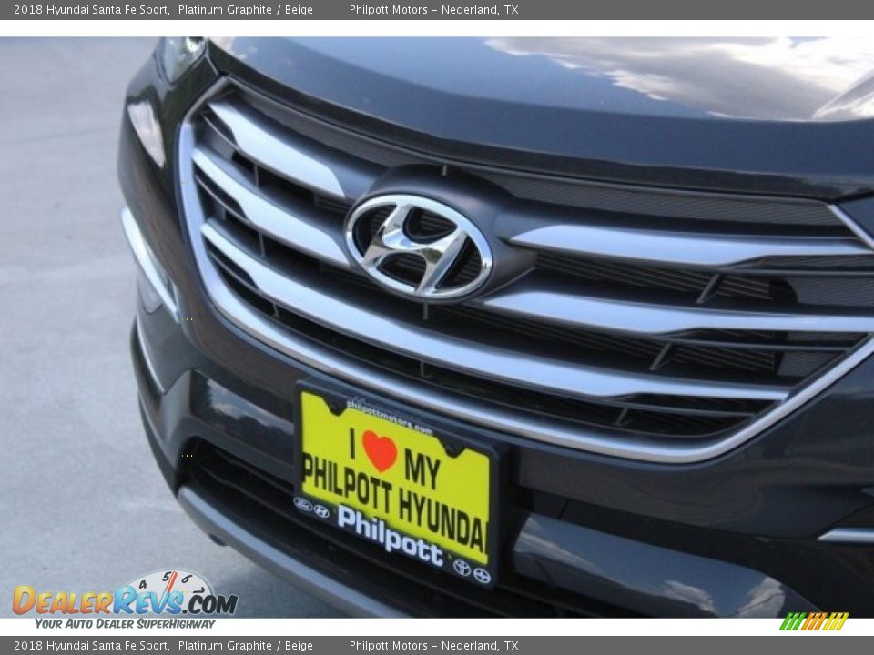 2018 Hyundai Santa Fe Sport Platinum Graphite / Beige Photo #4