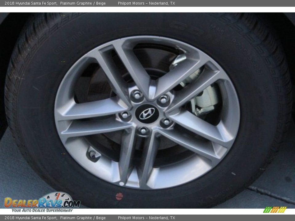 2018 Hyundai Santa Fe Sport Platinum Graphite / Beige Photo #5