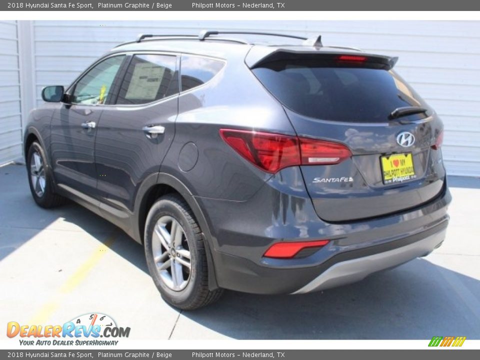 2018 Hyundai Santa Fe Sport Platinum Graphite / Beige Photo #6