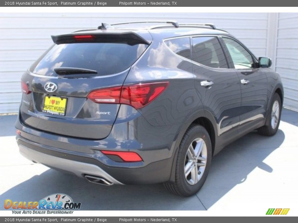 2018 Hyundai Santa Fe Sport Platinum Graphite / Beige Photo #8