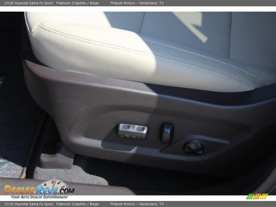 2018 Hyundai Santa Fe Sport Platinum Graphite / Beige Photo #12