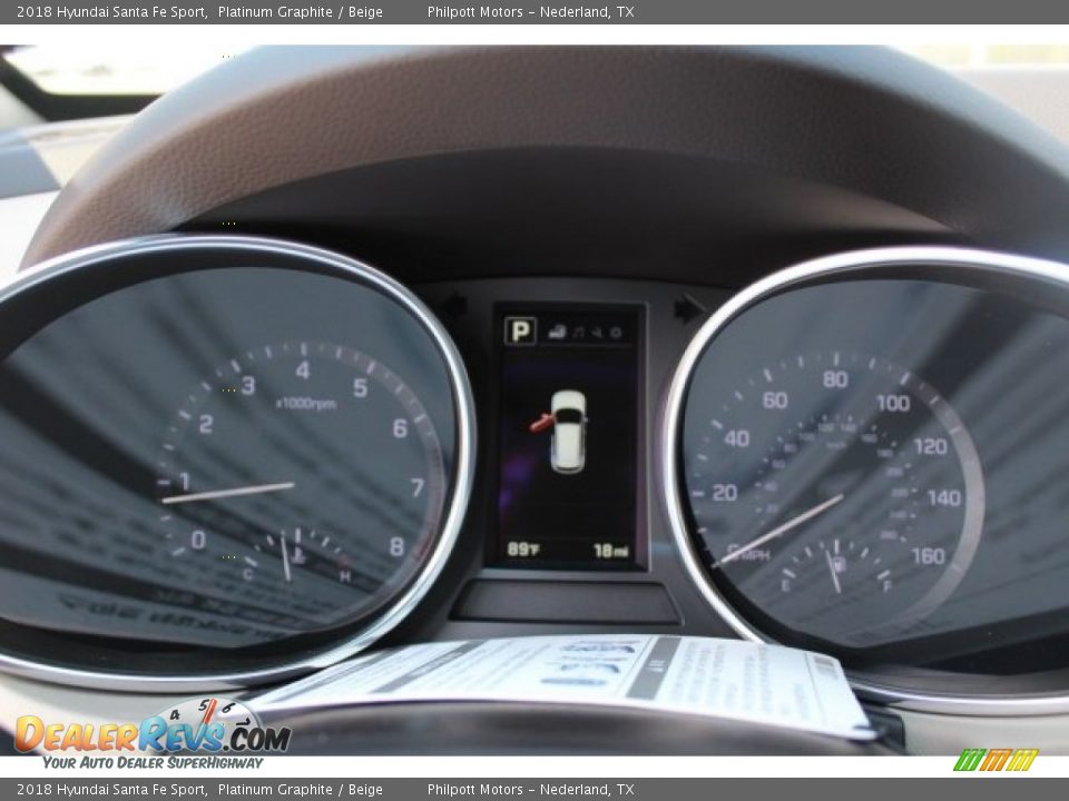 2018 Hyundai Santa Fe Sport Platinum Graphite / Beige Photo #16