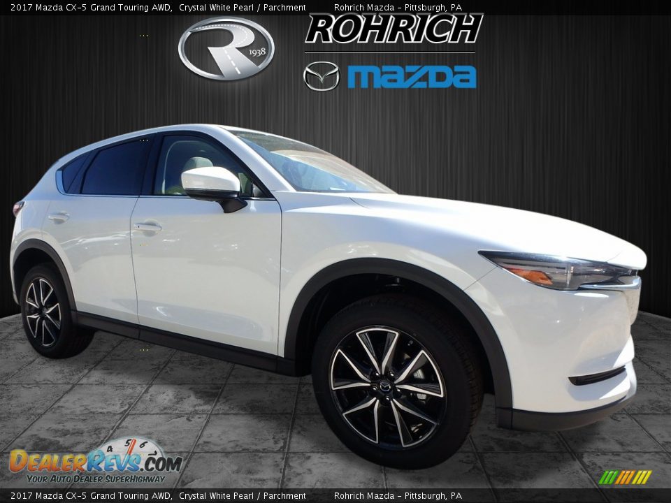 2017 Mazda CX-5 Grand Touring AWD Crystal White Pearl / Parchment Photo #1