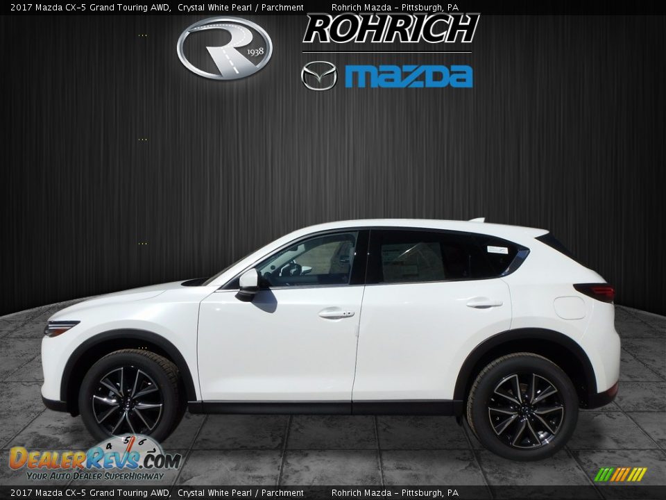 2017 Mazda CX-5 Grand Touring AWD Crystal White Pearl / Parchment Photo #3
