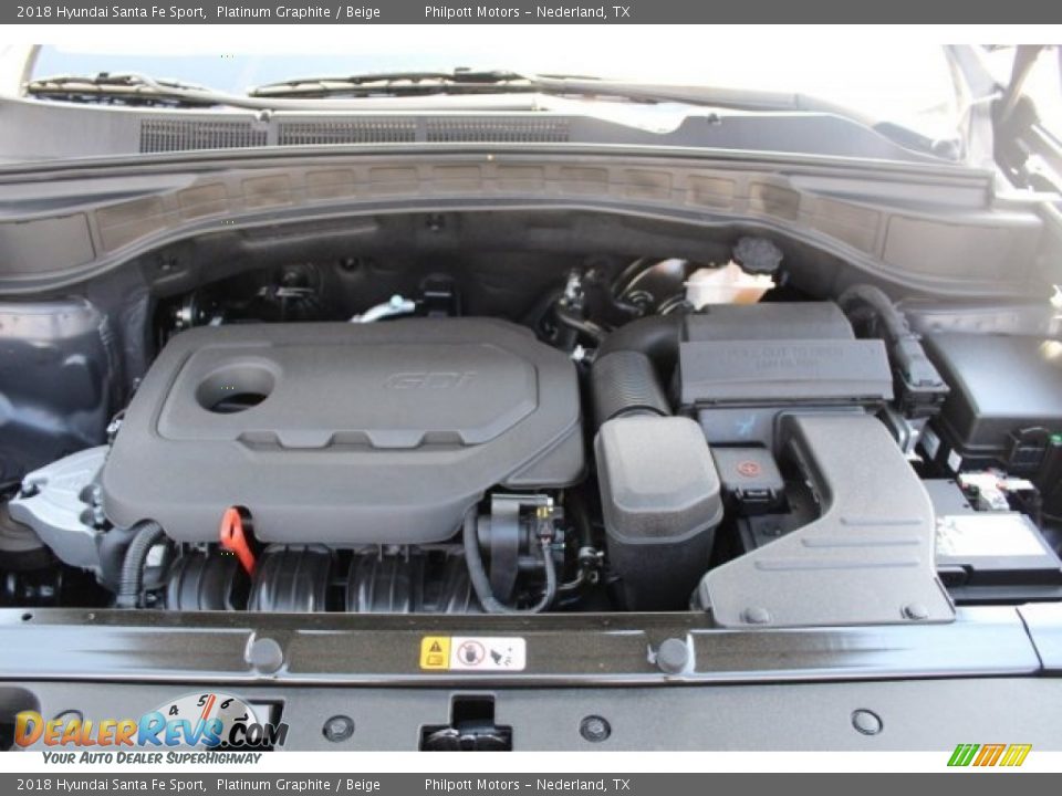 2018 Hyundai Santa Fe Sport Platinum Graphite / Beige Photo #25