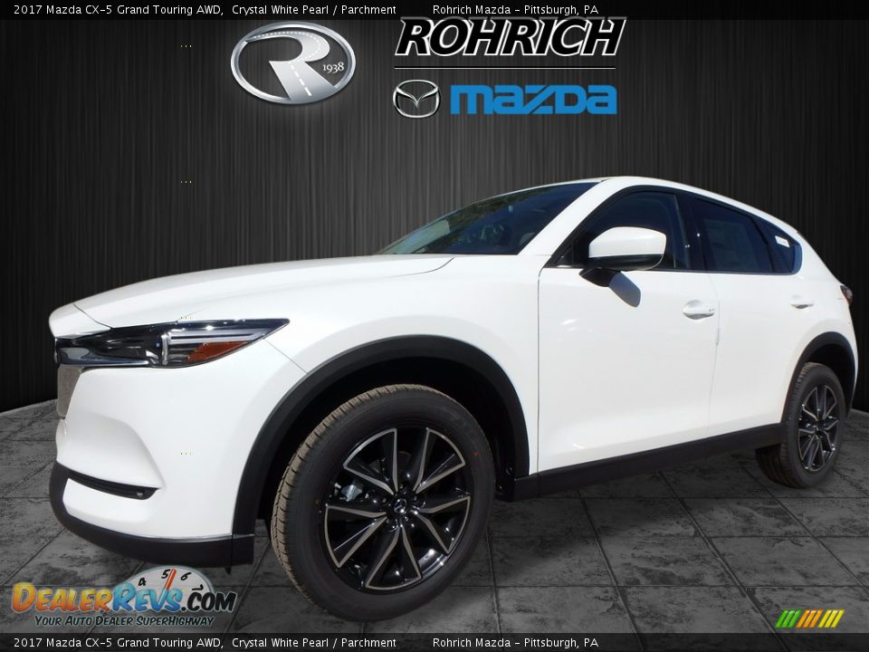 2017 Mazda CX-5 Grand Touring AWD Crystal White Pearl / Parchment Photo #4