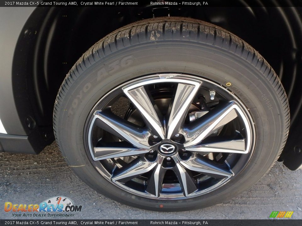 2017 Mazda CX-5 Grand Touring AWD Crystal White Pearl / Parchment Photo #5
