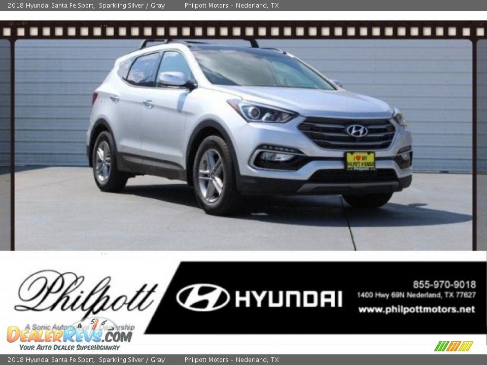 2018 Hyundai Santa Fe Sport Sparkling Silver / Gray Photo #1