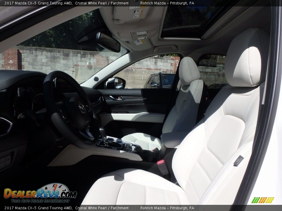 2017 Mazda CX-5 Grand Touring AWD Crystal White Pearl / Parchment Photo #7