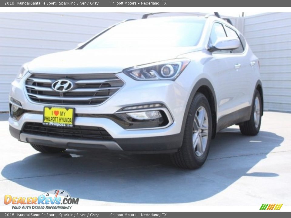 2018 Hyundai Santa Fe Sport Sparkling Silver / Gray Photo #3