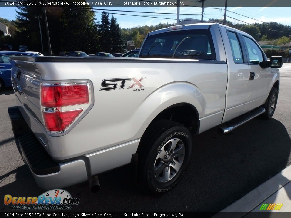 2014 Ford F150 STX SuperCab 4x4 Ingot Silver / Steel Grey Photo #6
