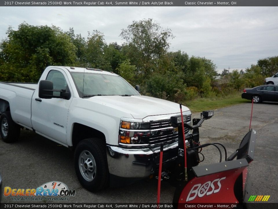 2017 Chevrolet Silverado 2500HD Work Truck Regular Cab 4x4 Summit White / Dark Ash/Jet Black Photo #3
