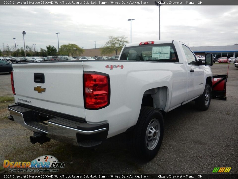 2017 Chevrolet Silverado 2500HD Work Truck Regular Cab 4x4 Summit White / Dark Ash/Jet Black Photo #4